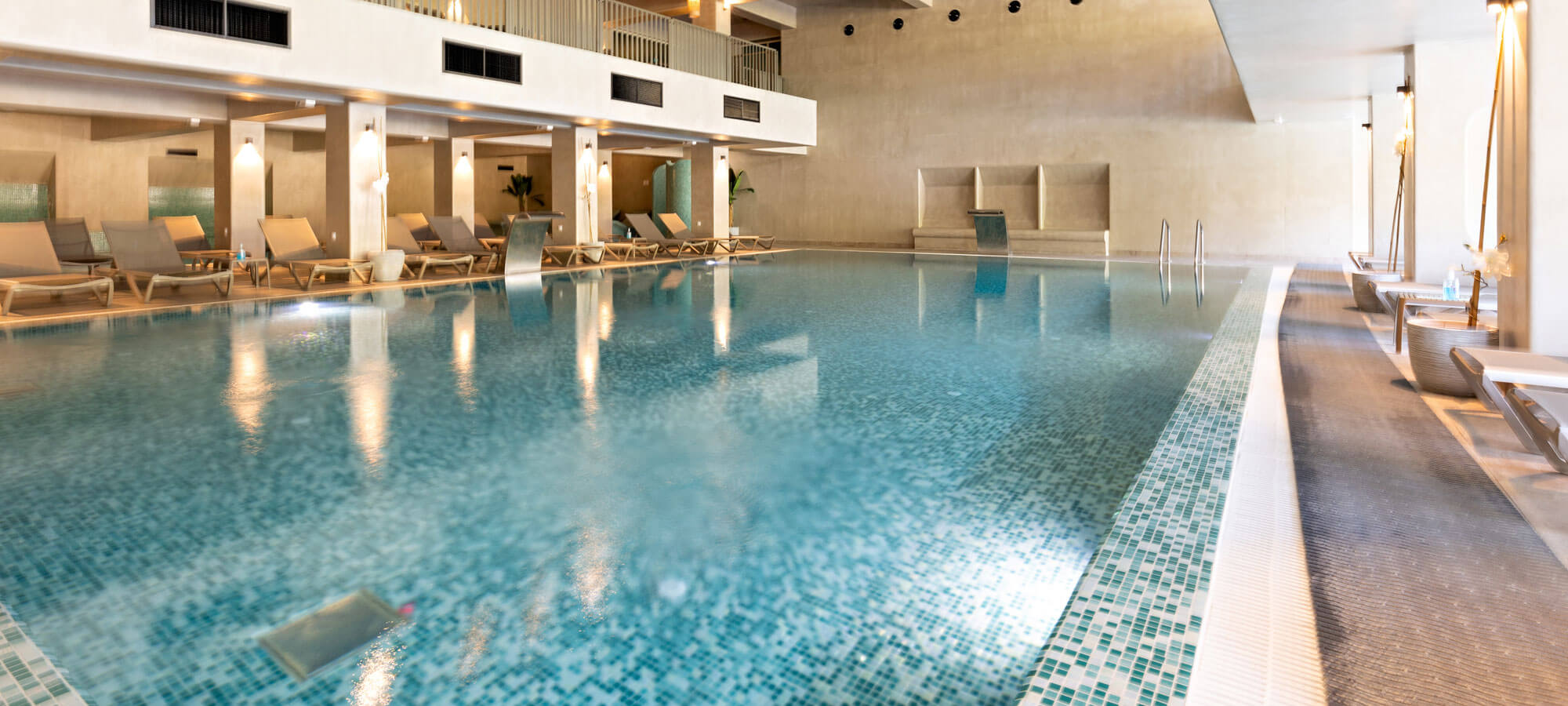 Indoor Swimming Pool In Hotel Spa And Wellness Center